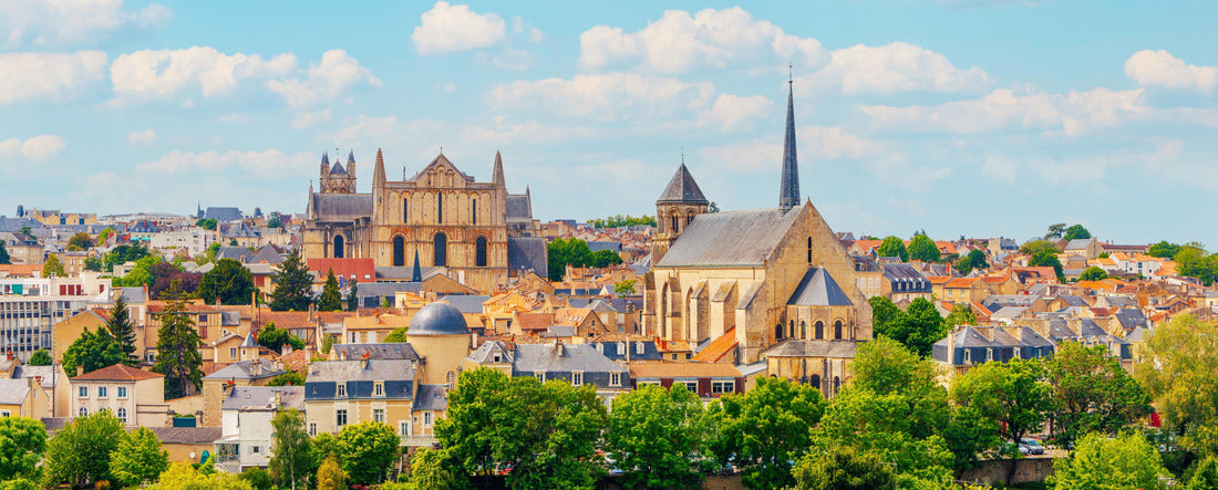 Poitiers, France 2000pc Panoramic Puzzle