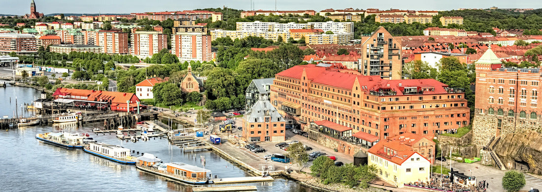 Noah Jigsaw Puzzle View from the Älvsborg bridge, Gothenburg, panorama Panorama 1000 Pieces