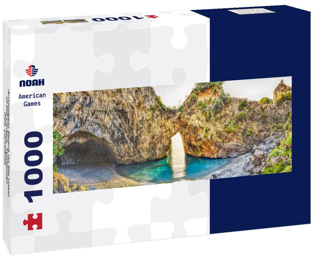 Noah Jigsaw Puzzle Arcomagno Beach on the coast of the Cedars, Tyrrhenian Sea, panorama Panorama 1000 Pieces