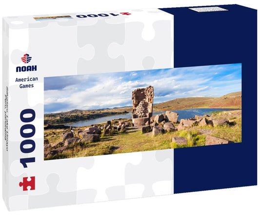 Noah Jigsaw Puzzle Sillustani, Lake Umayo, Peru, panorama Panorama 1000 Pieces