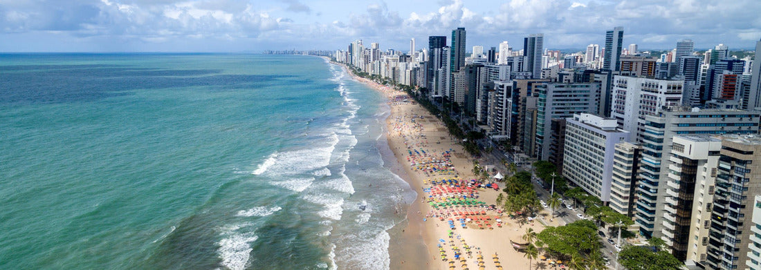 Noah Jigsaw Puzzle Aerial view of Boa Viagem Beach, Recife, Pernambuco, Brazil, Panorama Panorama 1000 Pieces