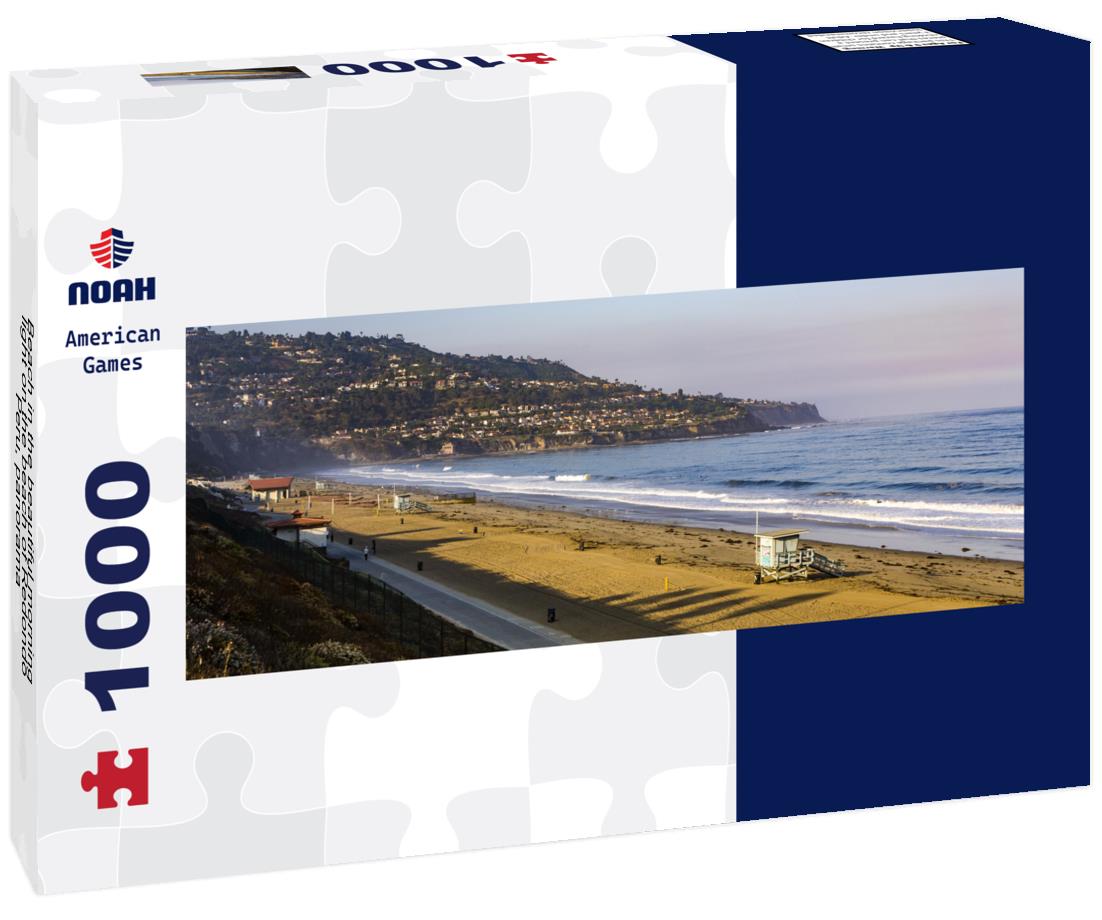 Noah Jigsaw Puzzle Beach in the beautiful morning light on the beach of Redondo, Peru, panorama Panorama 1000 Pieces