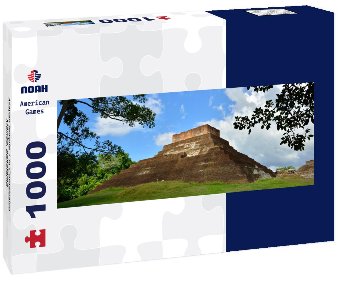 Noah Jigsaw Puzzle Mayan temple 1 in Comalcalco, Mexico, panorama Panorama 1000 Pieces