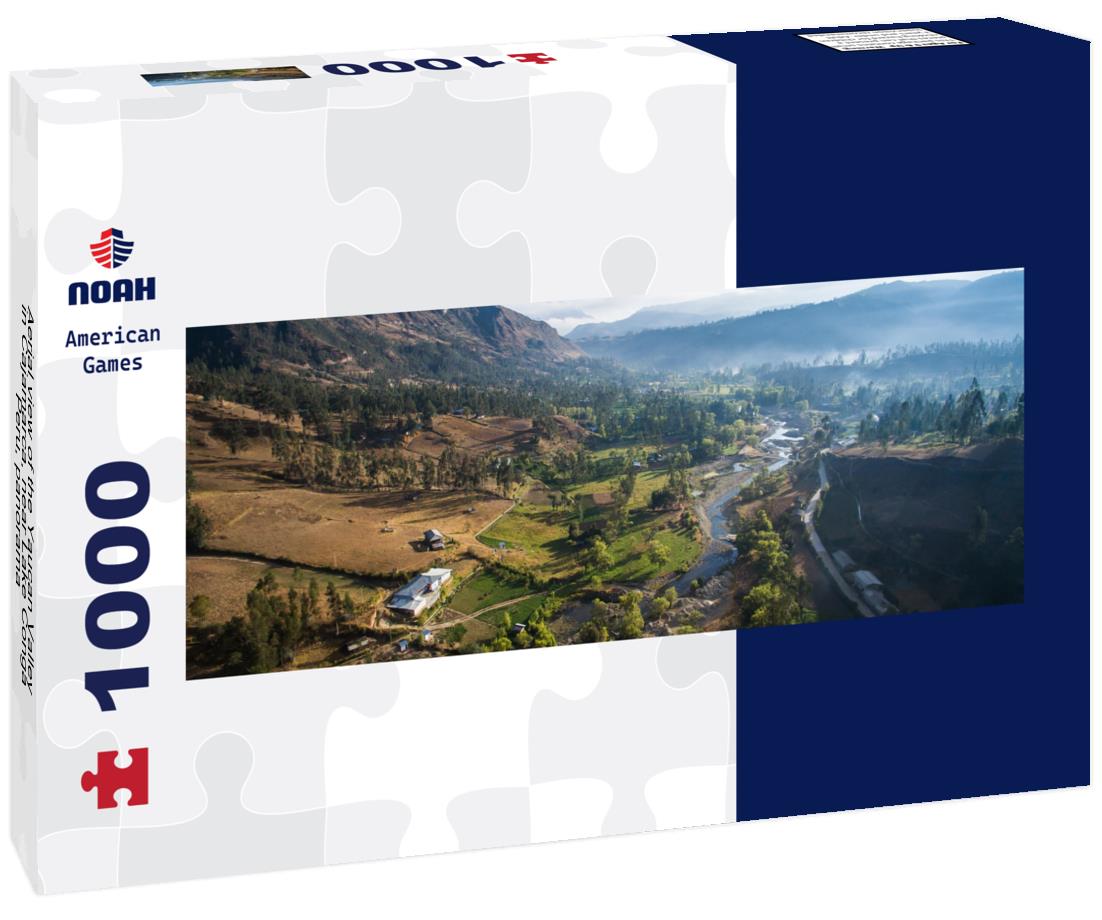 Noah Jigsaw Puzzle Aerial view of the Yaucan Valley in Cajamarca, near Lake Conga, Peru, panorama Panorama 1000 Pieces