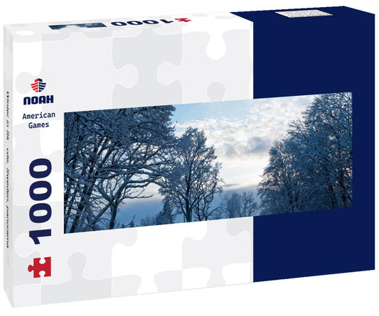 Noah Jigsaw Puzzle Winter in Skövde, Sweden, panorama Panorama 1000 Pieces