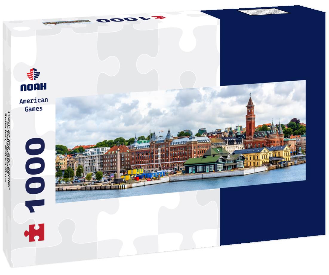 Noah Jigsaw Puzzle View of the city center of Helsingborg - Sweden, Panorama Panorama 1000 Pieces