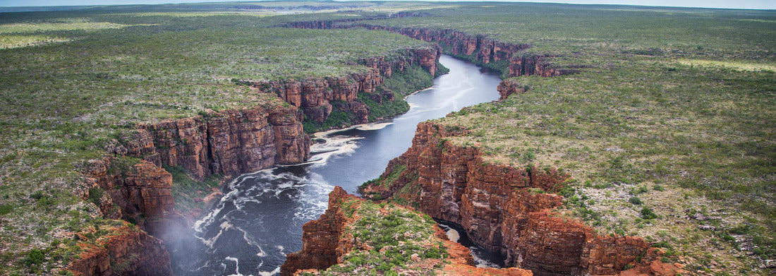 Noah Jigsaw Puzzle Aerial view of the King George River, North Kimberley, Western Australia, panorama Panorama 1000 Pieces