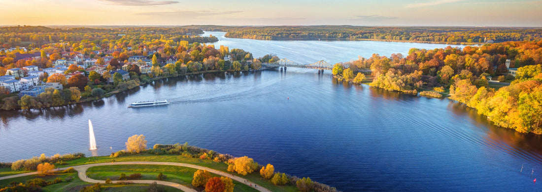 Noah Jigsaw Puzzle View of the Glienicke Bridge, in the city of Potsdam, Germany, Panorama Panorama 1000 Pieces