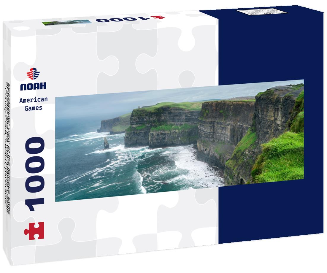 Noah Jigsaw Puzzle Spectacular view of the famous Cliffs of Moher and the wild Atlantic Ocean, County Clare, Ireland, panorama Panorama 1000 Pieces