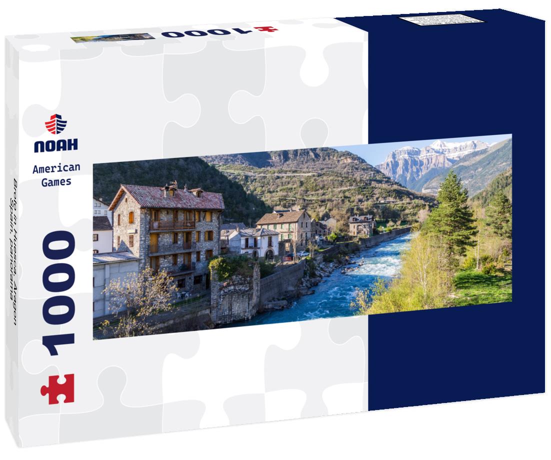 Noah Jigsaw Puzzle Broto in Huesca, Aragon, Spain, panorama Panorama 1000 Pieces