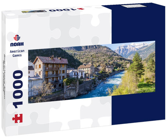 Noah Jigsaw Puzzle Broto in Huesca, Aragon, Spain, panorama Panorama 1000 Pieces