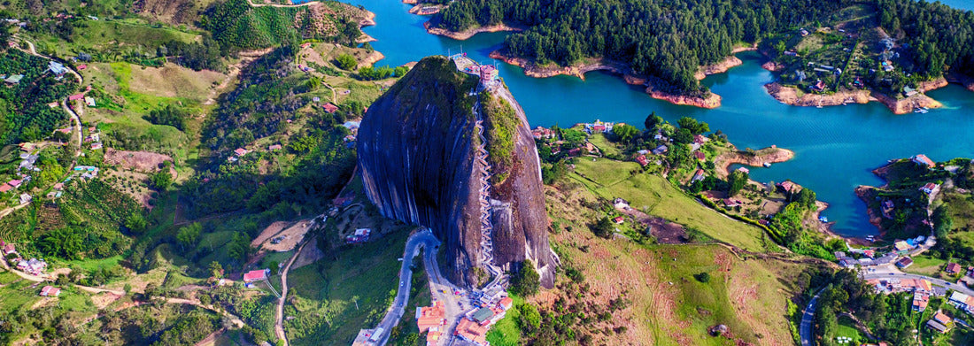 Noah Jigsaw Puzzle The Rock of Guatapé, Colombia, panorama Panorama 1000 Pieces