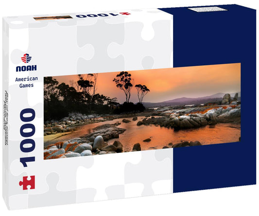 Noah Jigsaw Puzzle Bay of fires sunset, Tasmania, Australia, Panorama Panorama 1000 Pieces