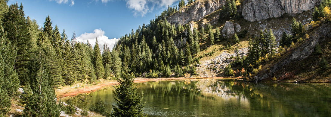 Noah Jigsaw Puzzle Lake Kucisko, "Summit of the Balkans" hiking trail, Kosovo, Europe, Panorama Panorama 1000 Pieces