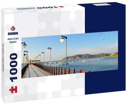 Noah Jigsaw Puzzle Puerto Lopez harbor, Ecuador, panorama Panorama 1000 Pieces