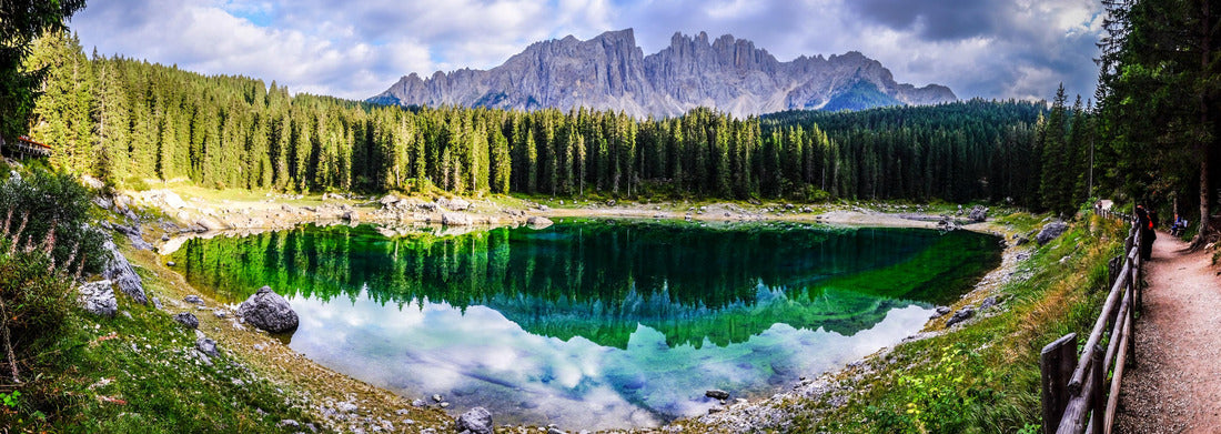 Noah Jigsaw Puzzle Lake Carezza in Italy, Panorama Panorama 1000 Pieces