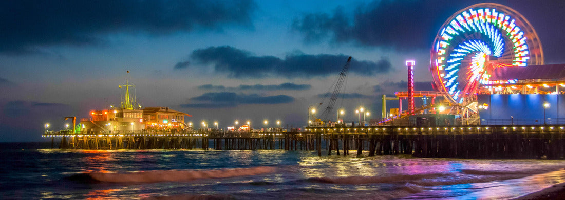 Noah Jigsaw Puzzle Los Angeles, Ferris Wheel in Santa Monica. California, Panorama Panorama 1000 Pieces