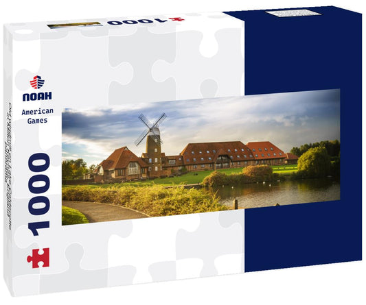 Noah Jigsaw Puzzle Old windmill on Lake Caldecotte in Milton Keynes, England, panorama Panorama 1000 Pieces