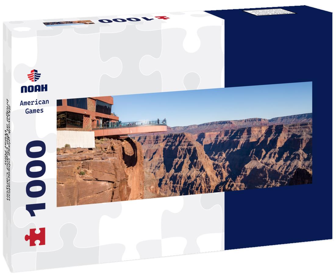 Noah Jigsaw Puzzle Skywalk glass observation bridge at the Grand Canyon West Rim - Arizona, USA, panorama Panorama 1000 Pieces