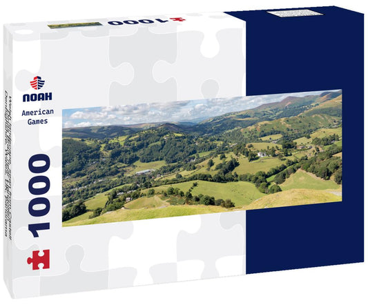 Noah Jigsaw Puzzle Welsh landscape, seen from Castell Dinas Bran, near Llangollen, Denbighshire, Wales, UK, panorama Panorama 1000 Pieces