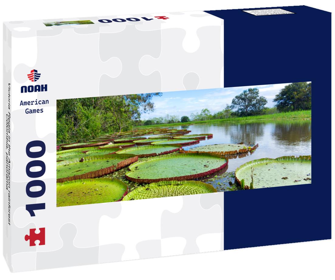 Victoria Regia in the Amazon rainforest, Colombia, 1000pc Panoramic Puzzle