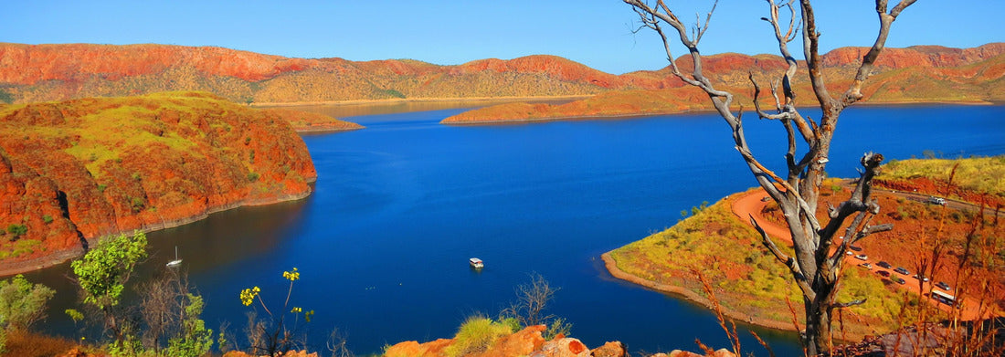 Noah Jigsaw Puzzle High above view of beautiful Lake Argyle near Kununurra, Western Australia on a warm sunny day with blue sky, panorama Panorama 1000 Pieces