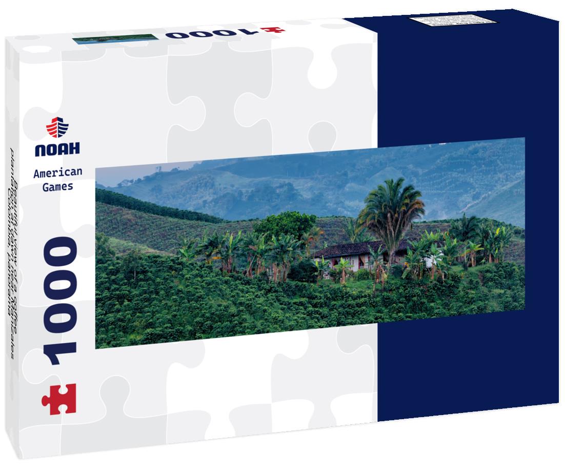 Noah Jigsaw Puzzle Beautiful view of a coffee plantation at dawn near Manizales, Colombia, panorama Panorama 1000 Pieces