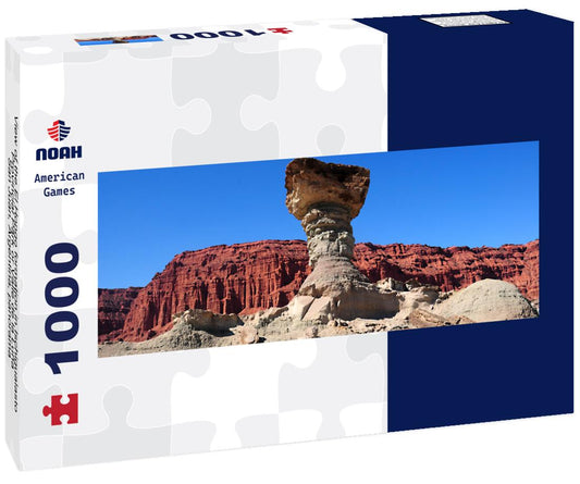 Noah Jigsaw Puzzle View of the El Hongo formation in Ischigualasto Provincial Park or Valle de la Luna, San Juan, Argentina, panorama Panorama 1000 Pieces