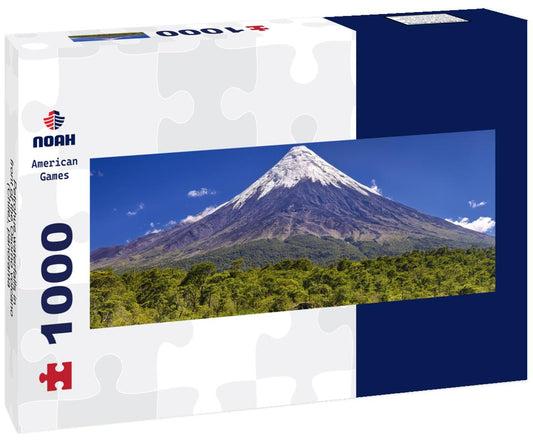 Noah Jigsaw Puzzle Petrohue waterfalls in front of the Osorno volcano (Chile), panorama Panorama 1000 Pieces