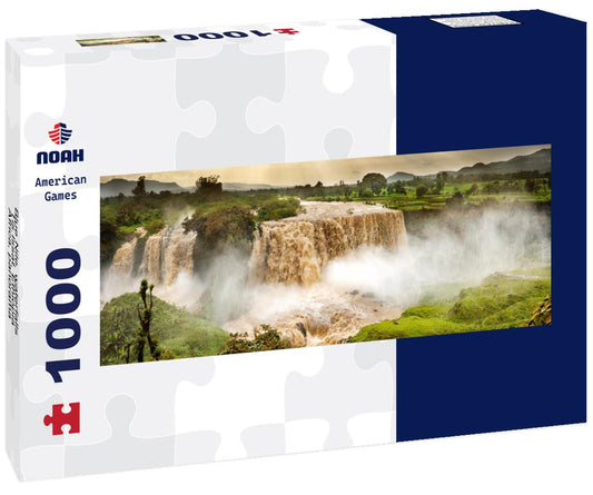 Noah Jigsaw Puzzle Blue Nile, waterfalls, Tis Issat, Ethiopia, Africa, panorama Panorama 1000 Pieces