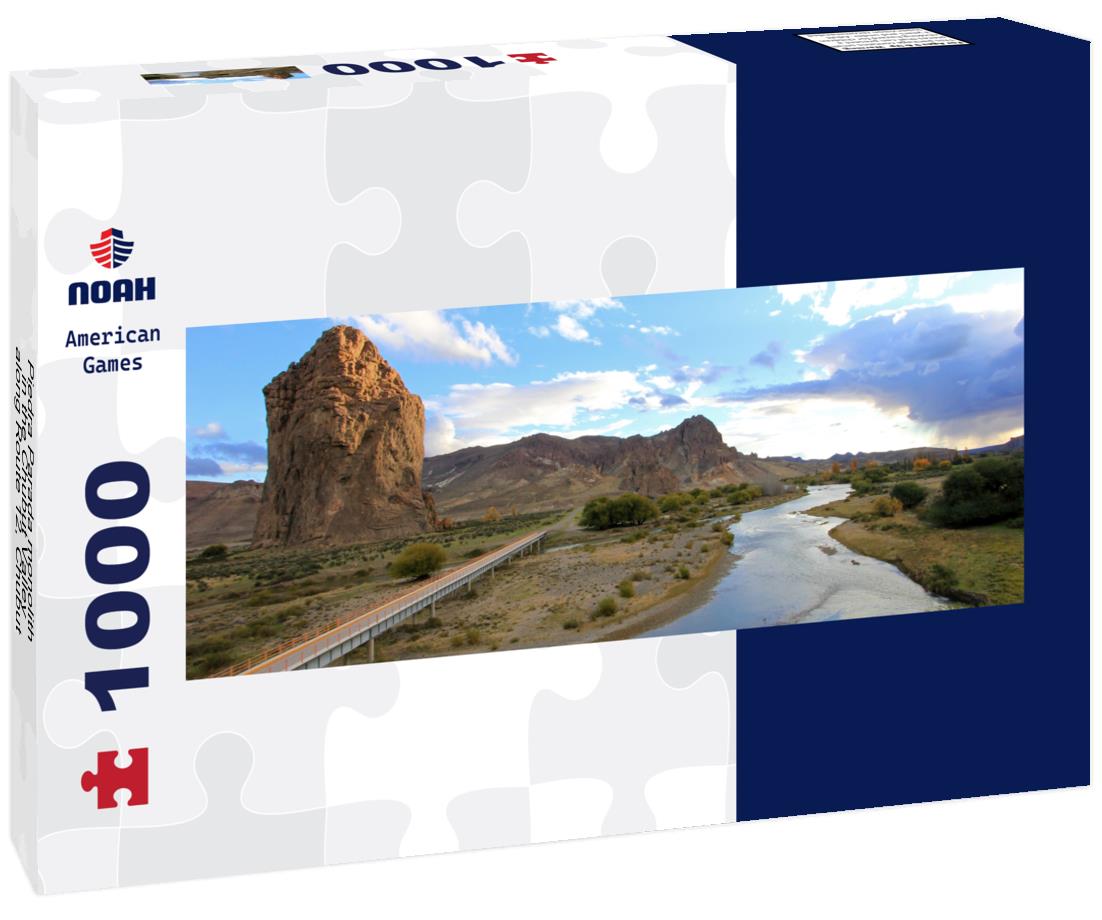 Noah Jigsaw Puzzle Piedra Parada monolith in the Chubut Valley, along Route 12, Chubut, Argentina, panorama Panorama 1000 Pieces