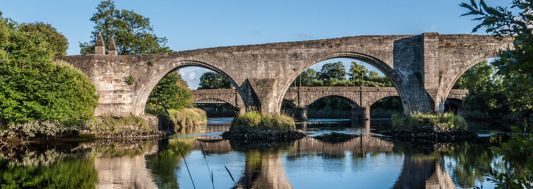 Noah Jigsaw Puzzle Bridge reflection in Stirling, Scotland Highlands, Panorama Panorama 1000 Pieces