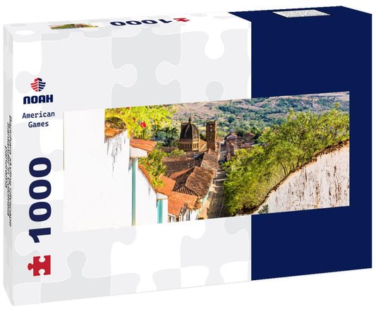 Noah Jigsaw Puzzle Barichara skyline cityscape Santander in Colombia, panorama Panorama 1000 Pieces
