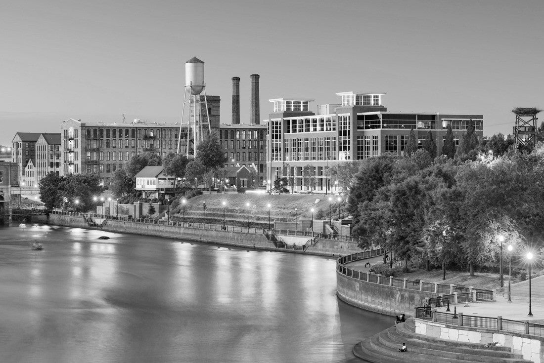 Columbus, Georgia, USA downtown skyline 2000pc PuzzleBlack and White