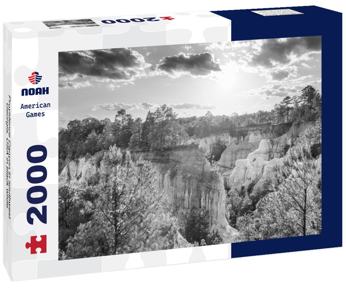 Providence Canyon in southwest Georgia, USA 2000pc PuzzleBlack and White