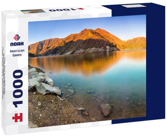 Noah Jigsaw Puzzle The first sunlight hits the mountains in Lucky Peak State Park, just outside Boise, Idaho 1000 Pieces