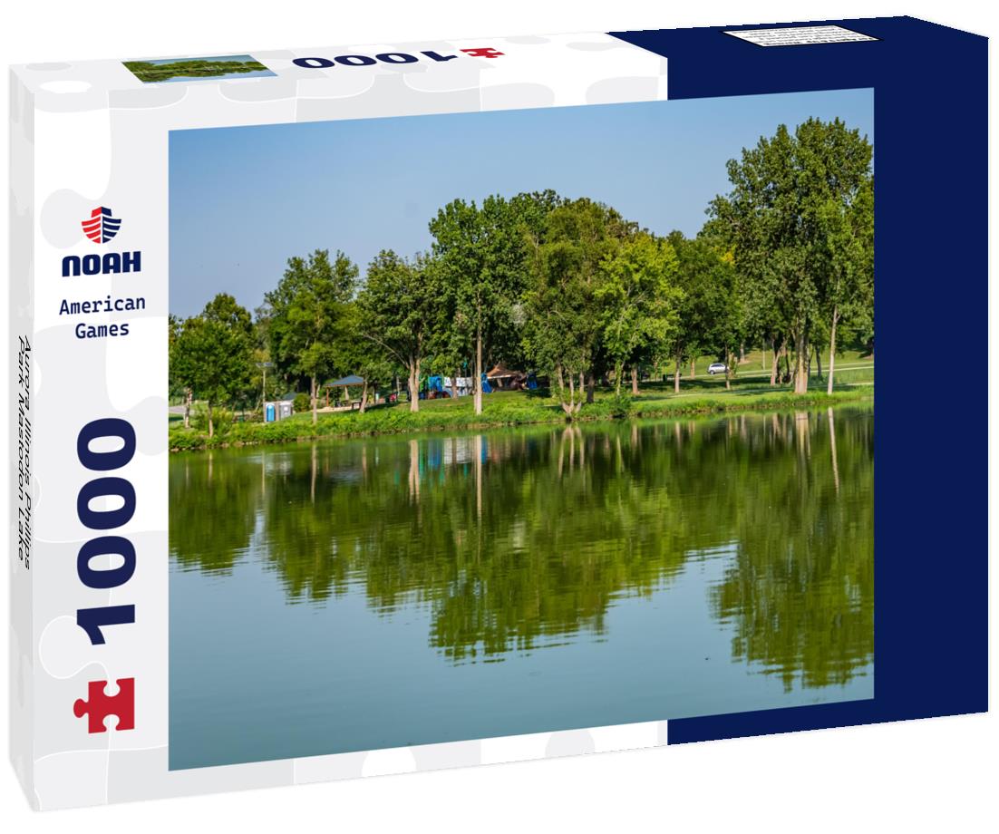 Noah Jigsaw Puzzle Aurora Illinois Phillips Park Mastodon Lake 1000 Pieces