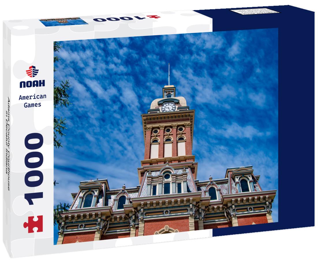 Noah Jigsaw Puzzle Adams County Courthouse in Decatur Indiana 1000 Pieces