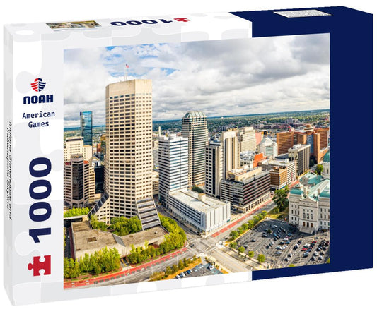 Noah Jigsaw Puzzle Indiana Statehouse and Indianapolis Skyline 1000 Pieces