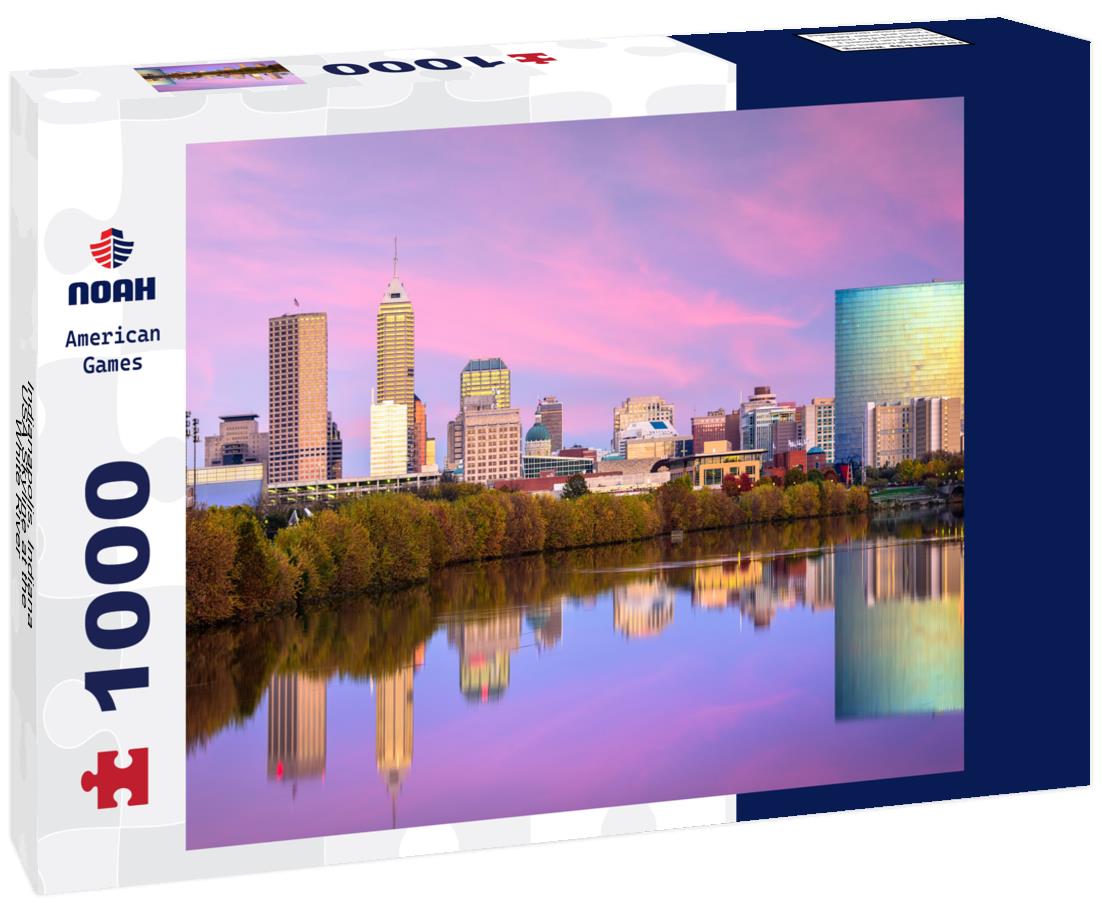 Noah Jigsaw Puzzle Indianapolis, Indiana, USA Skyline at the White River 1000 Pieces