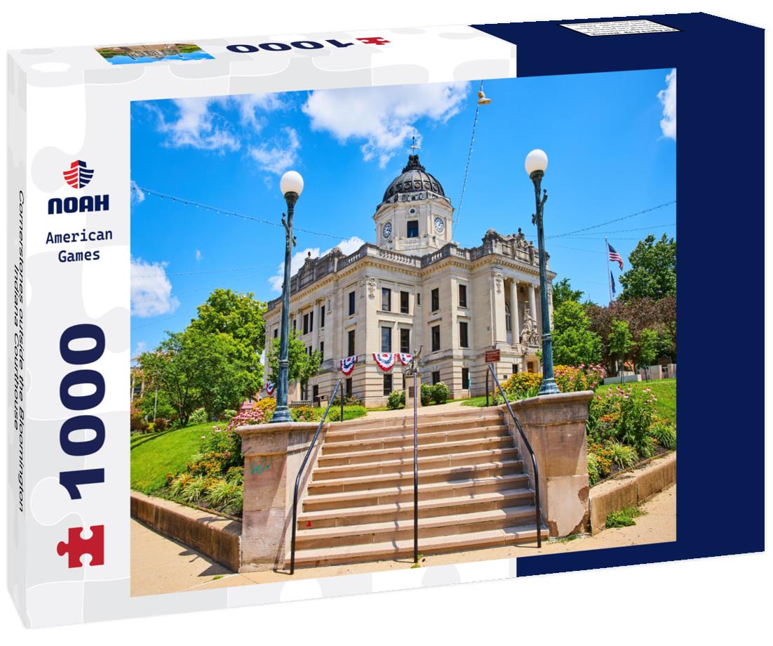 Noah Jigsaw Puzzle Cornerstones outside the Bloomington Indiana Courthouse 1000 Pieces