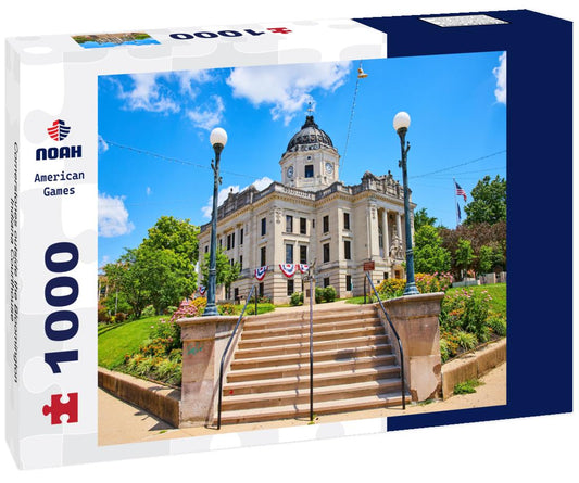 Noah Jigsaw Puzzle Cornerstones outside the Bloomington Indiana Courthouse 1000 Pieces