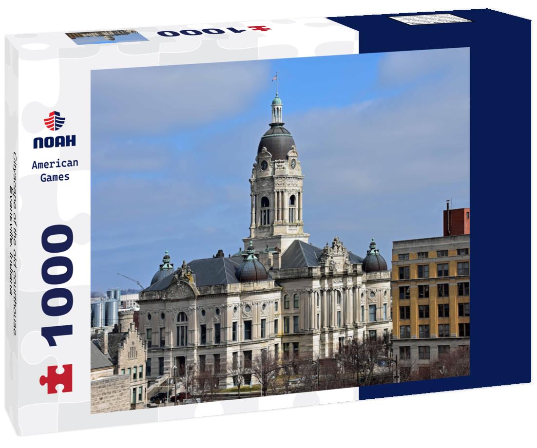 Noah Jigsaw Puzzle Cityscape of the old courthouse Evansville, Indiana 1000 Pieces
