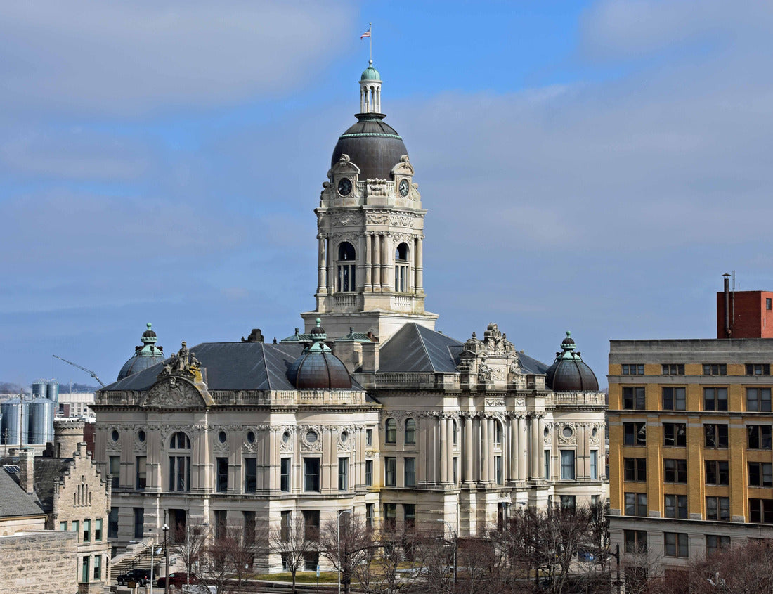 Noah Jigsaw Puzzle Cityscape of the old courthouse Evansville, Indiana 1000 Pieces
