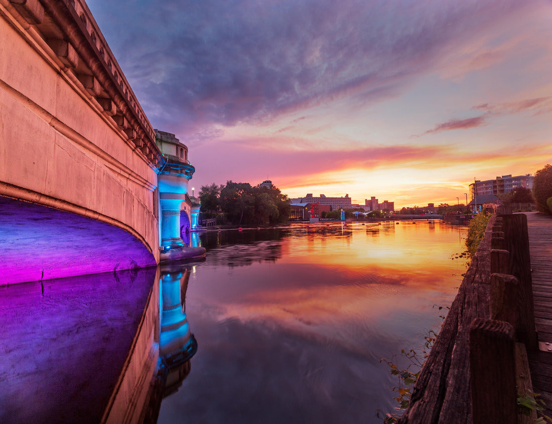 Noah Jigsaw Puzzle The River Lights on the St Jospeph River, South Bend, Indiana 1000 Pieces