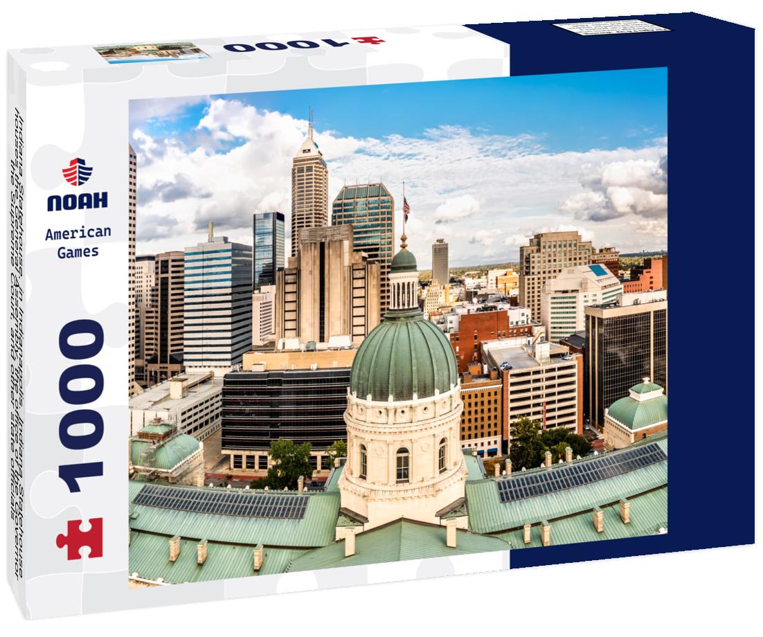 Noah Jigsaw Puzzle Indiana Statehouse, in Indianapolis. Indiana Statehouse houses the General Assembly, the office of the Governor, the Supreme Court, and other state officials 1000 Pieces