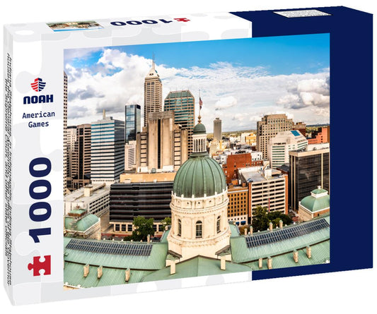 Noah Jigsaw Puzzle Indiana Statehouse, in Indianapolis. Indiana Statehouse houses the General Assembly, the office of the Governor, the Supreme Court, and other state officials 1000 Pieces