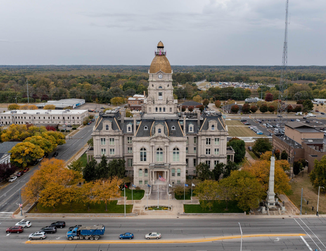 Noah Jigsaw Puzzle Terre Haute, Indiana Aerial view of the courthouse 1000 Pieces