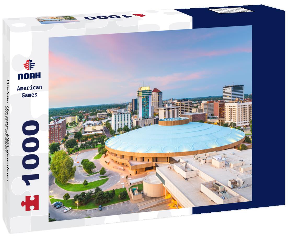 Wichita, Kansas, USA downtown skyline at dusk 1000pc Puzzle