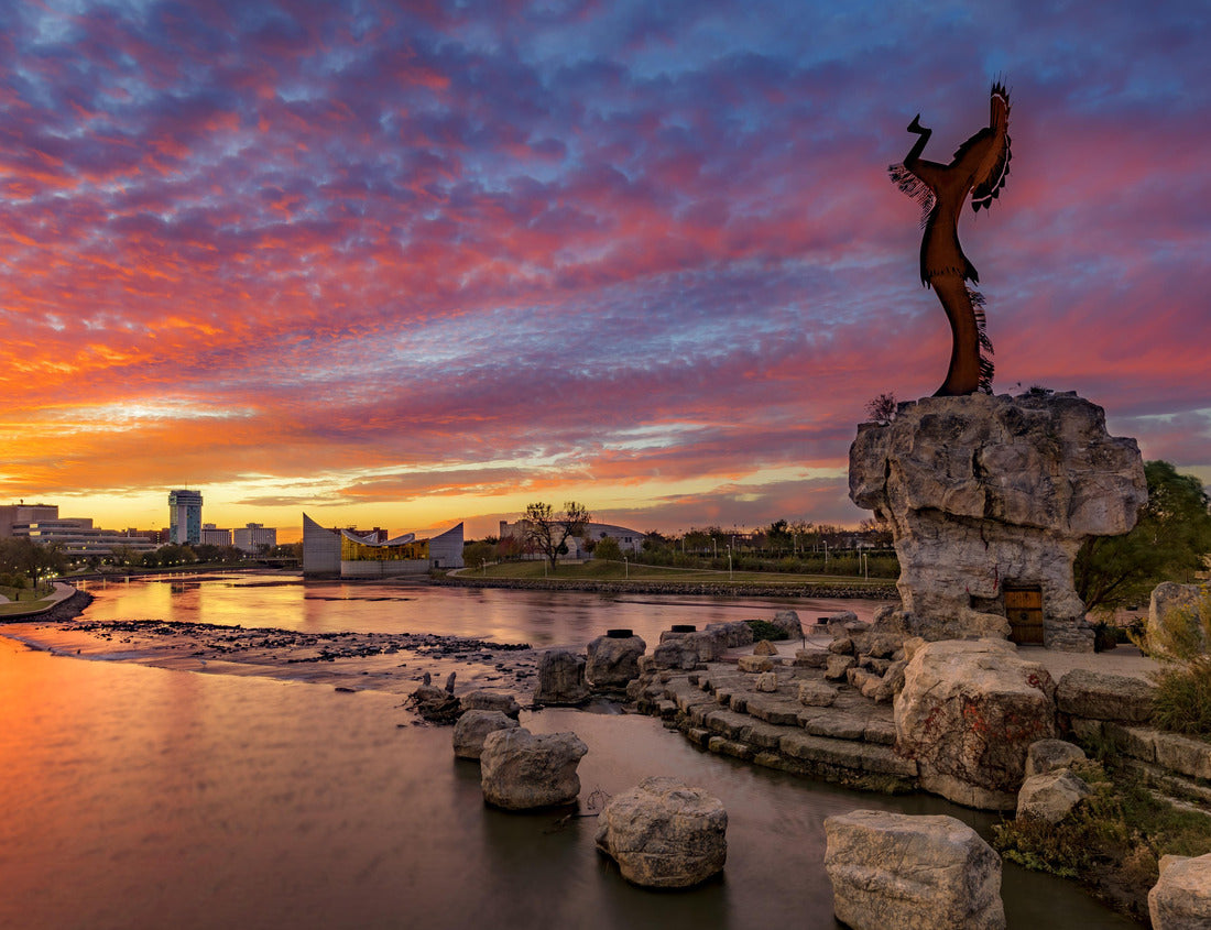 Noah Jigsaw Puzzle Butcher of the Plains and city skyline at sunrise 1000 Pieces